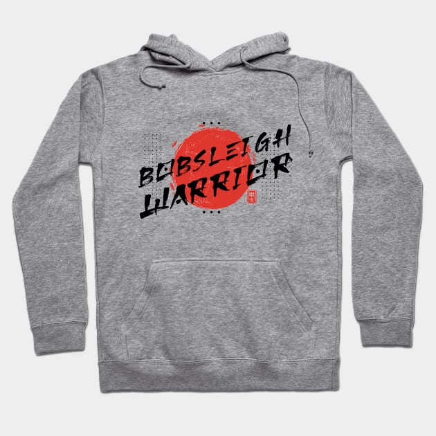 Oriental Brush Bobsleigh Warrior Hoodie by rojakdesigns